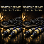 CBL TOSLINK 0.5m fiber optic cable της Pro.fi.con black-άριστης ποιότητας καλώδιο επαγγελματικού επιπέδου οπτική ίνα πολυκάναλου ψηφιακού ήχου